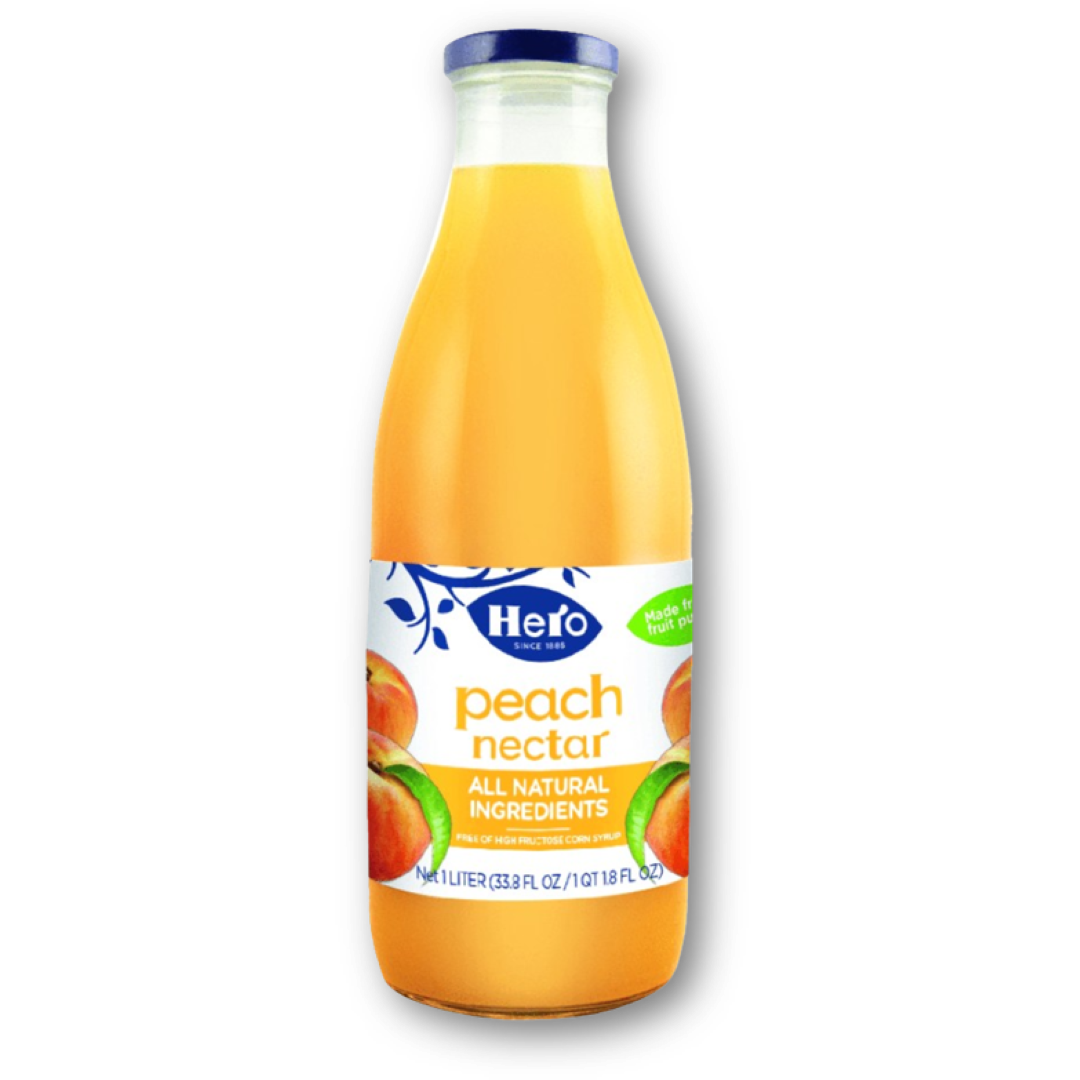 Peach Nectar 1L - Art. No. 8710.296 | Hero Food Services